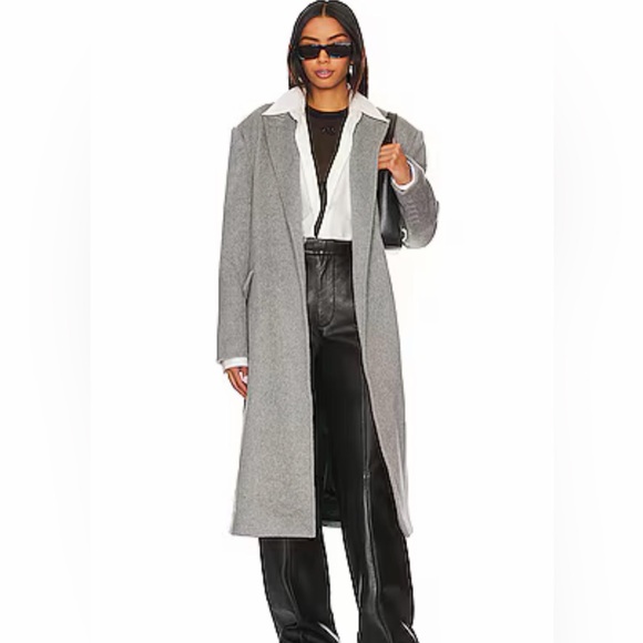 REVOLVE Jackets & Blazers - REVOLVE Line & Dot Sadie Coat in Grey